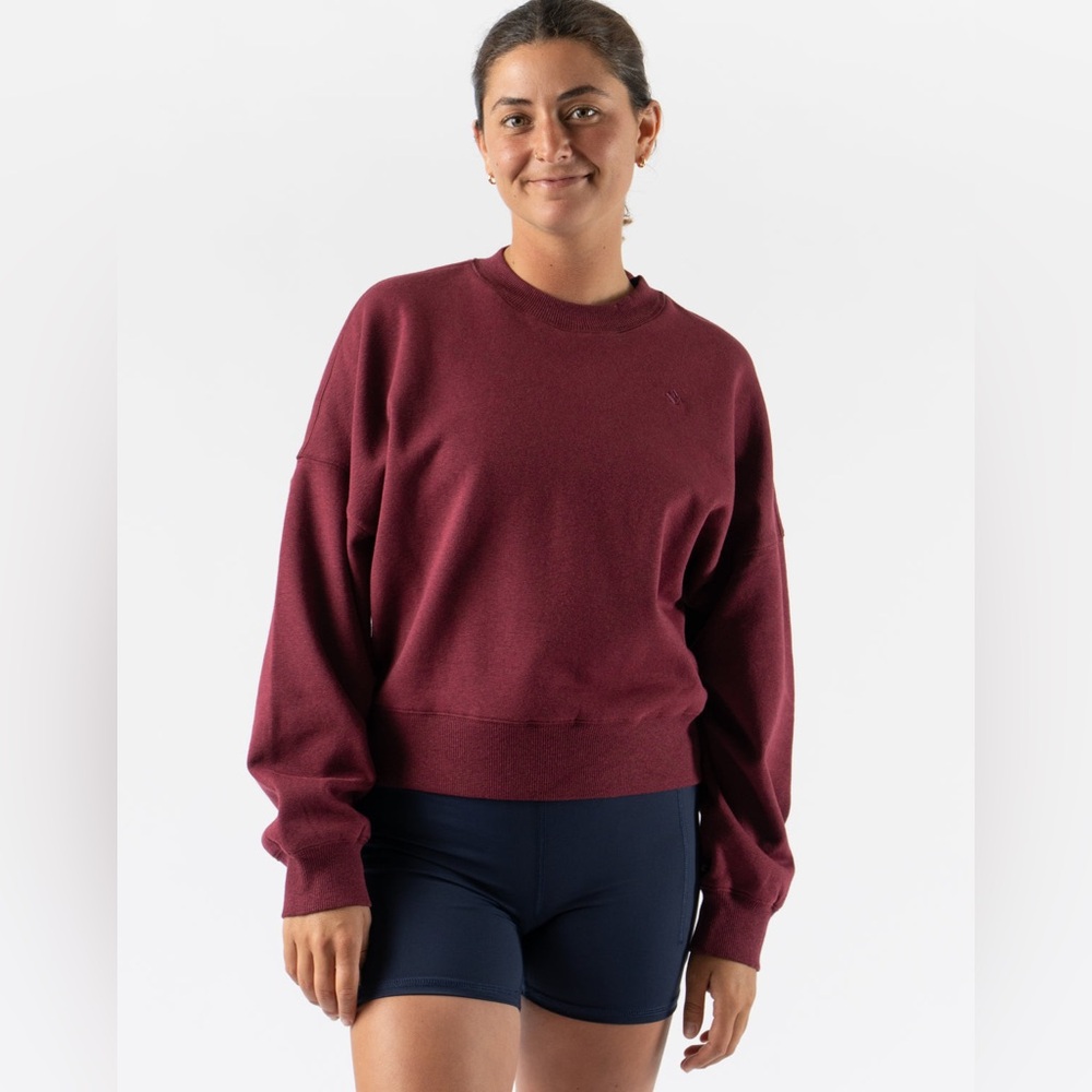 NWT Rabbit Go-to-Crew Burgundy woman’s Crewneck Sweatshirt